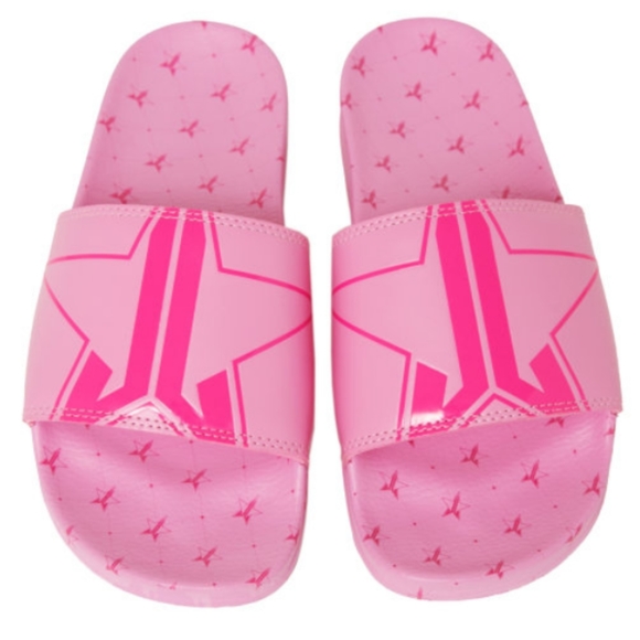 Jeffree Star Shoes Pink Iconic Star Slides M8w10 Poshmark